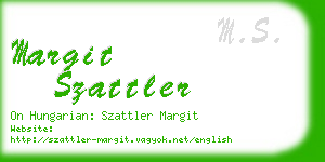 margit szattler business card